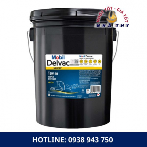 dau nhot nha thy dau dong co 15w 40 ci 4 mobil super defense 20l