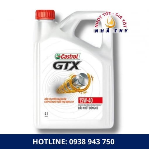 dau nhot nha thy dau nhot castrol gtx 15w 40