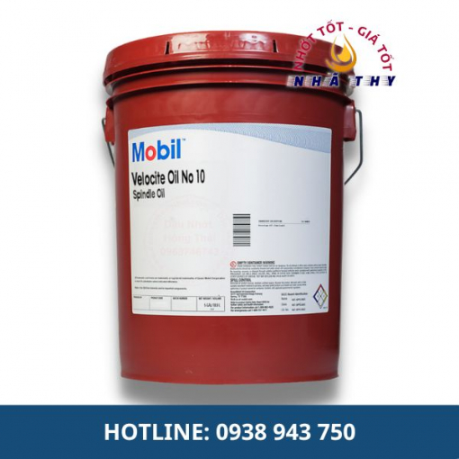 dau nhot nha thy dau truc chinh mobil velocite oil no 10