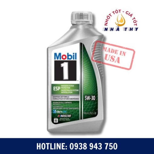 dau nhot nha thy dau dong co tong hop mobil 1 esp 5w 30