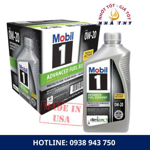 dau nhot nha thy dau nhot cao cap mobil 1 advanced fuel economy 0w 20 01