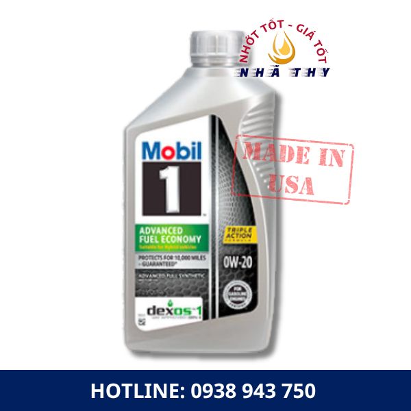 Dầu nhớt động cơ Mobil 1 Advanced Fuel Economy 0W-20 giá bao nhiêu