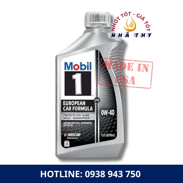 Dầu nhớt động cơ cao cấp Mobil 1 FS European Car Formula 0W-40 giá bao nhiêu