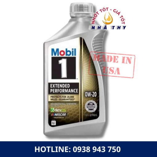 dau nhot nha thy dau nhot mobil 1 0w 20 cao cap extended performance