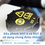 Dầu phanh DOT 5 và DOT 4 sử dụng chung được không?