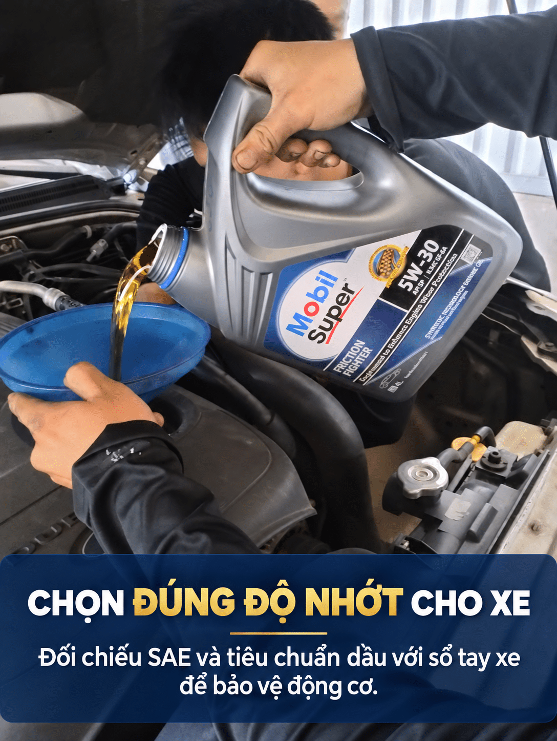 Đổi từ nhớt 5W-30 sang 10W-40