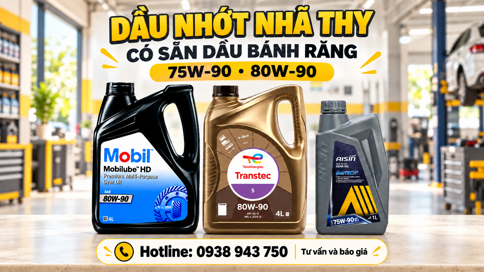 75W-90 và 80W-90 khác nhau thế nào